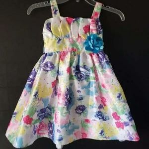 Sweet Heart Rose Size 5 Bright Floral Dress Girls